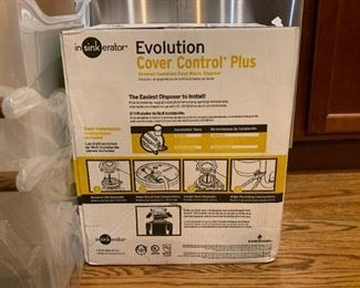$135 - Insinkerator Evolution Cover Control Plus Garbage Disposal (New in Box)