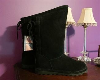 $18 - Women's Bearpaw Black Boots, New with Tags