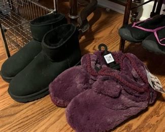 Women's Slippers (most are like new, sizes 10 - 11)