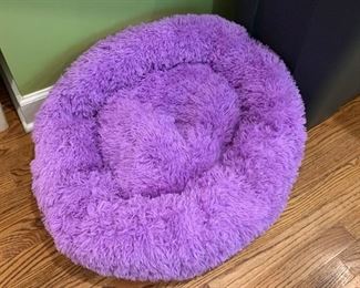 Fluffy Purple Pet Bed