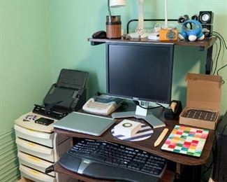 Computer Desk, Dell Monitor, Printers, Office Supplies, Etc.