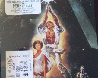 Vintage StarWars, The Empire Strikes Back and Return of the Jedi VHS all unopened.  