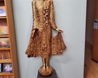 $1400 Golden Buddha, 55"H x 10"D