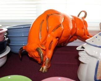Ceramic bull