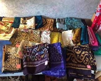 Balinese batik & woven fabrics, some printed textiles from India too