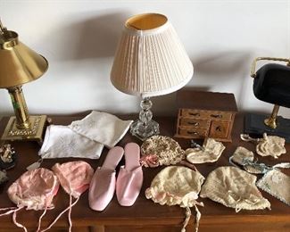 Vintage baby hats & booties - we have lots more than you see here!