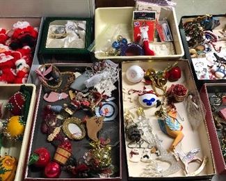 Lots of Xmas ornaments