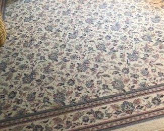 Large rug by Milliken (8’ 4” x 12’ 6”, nylon face)