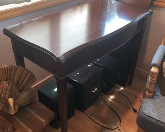 Mahogany expanding console & dining table - see next photo for more info. (As shown: 40”L, 20”D, 30”H)