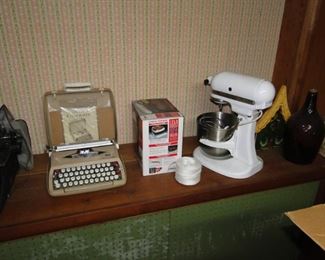 Smith Corona Corsair $40, Vintage Kitchenaid $50 is sold