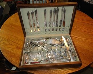 Silverplate flatware $45