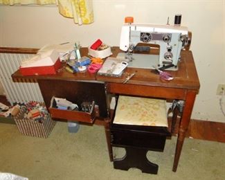 Dressmaker Sewing Machine $100 includes all sewing supplies in previous photo