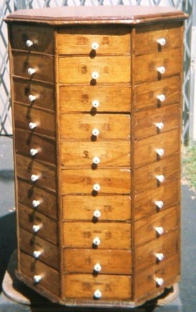 Antique bolt cabinet (over 100 years old)