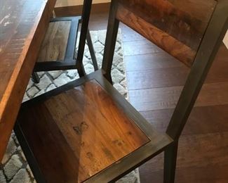Beautiful Distressed Dining Table with 6 chairs