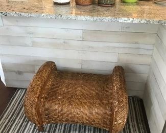 Rattan Ottoman