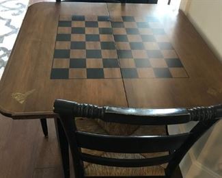 Authentic Hitchcock -Nichols Stone game table, Bicentennial Liberty Edition