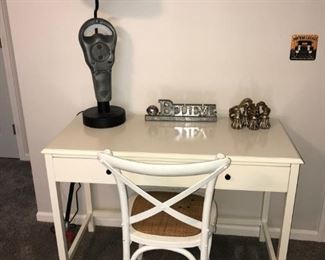 Cream Writing desk with chair