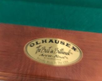  Olhausen Billiard Table