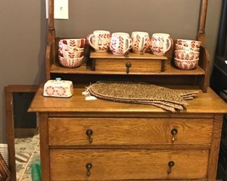 Antique Dresser with Mirror