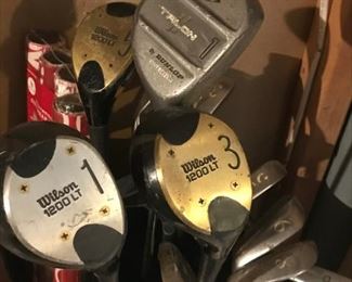 Wilson Golf Clubs and bag