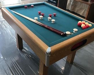 Oak Bumper Pool Table