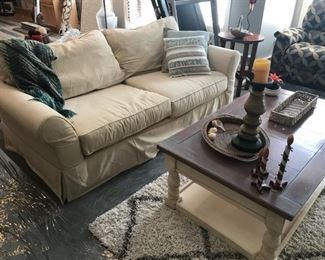 Pottery Barn Skirted Sofa