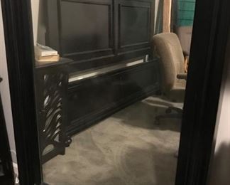 Black Dresser with Mirror