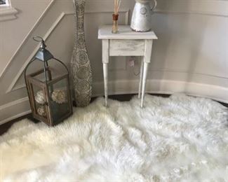 Sheepskin rug still available