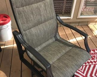 Set of 4 Swivel Rocker Patio Chairs