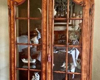 $1,200 Baroque curio cabinet 88"H x 17"D x 45"W