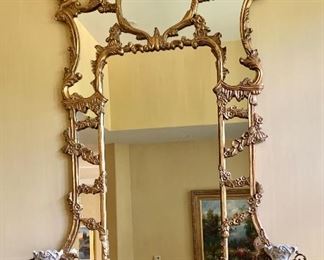 $1,295 Hand carved baroque mirror.  84"H x 47"W