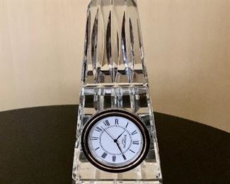$40 Waterford crystal clock 5.75"H