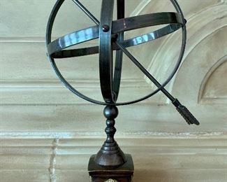 $40 Decorative Armillary Sundial; 15"H