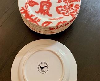 Detail; set of 8 Anthropologie salad plates