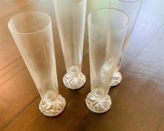 $80 Set of 4 Tiffany "Rock Out" Pilsner Glasses