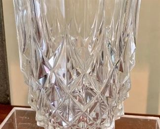 $28 Val St. Lambert Crystal Vase ; Approx 7" tall