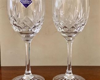 $20 Set of 2 Edinburgh Cut glass crystal wine glasses