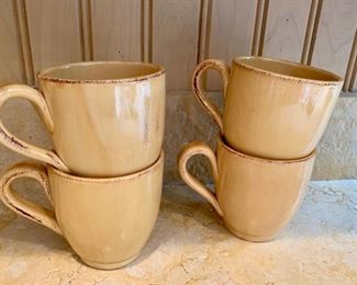$24 Pier 1 "Toscana Gold" coffee mugs. Four available