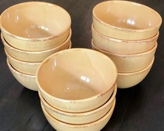 $50 Pier 1 "Toscana Gold" cereal bowls.  11 