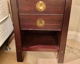 $70 pair Pier 1 nightstands. Two available.  26.25"H x 15.75"D x 18.75"W