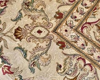 Detail:  Hand knotted Kashan rug