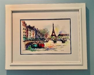 $40 Paris art 21.5"H x 26.5"W