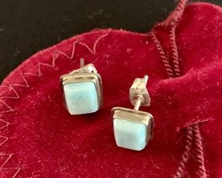 $40 Sterling Silver rectangular post earrings.