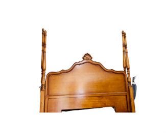 $795 Century King 4 poster Bed (Headboard, Footboard, rails)