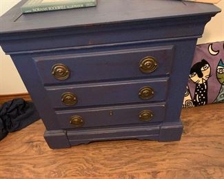 $125- three drawer custom designed chest 