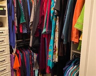 Large Selection of Clothing - Many Brand New w Tags by C Wonder, Issac Mizrahi, Bob Mackie, Joan Rivers & More. Mostly Sizes L & XL some Petite as well