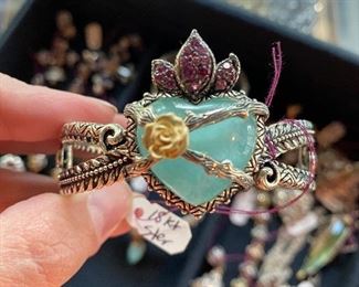 18Kt & Sterling Cuff