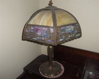 Slag Glass Lamps