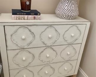 pair of matching 3 drawer chests or night stands