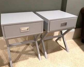 pair of end tables 